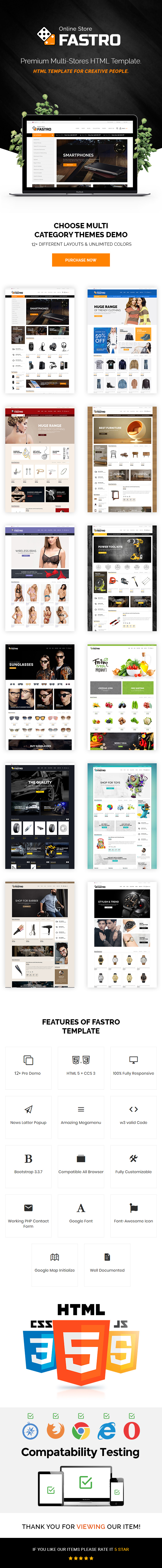 Fastro - E-Commerce Bootstrap Responsive Template - 1